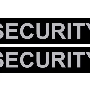 Сменная надпись "Securiti" малая для шлеи 1-2 размера, ЧЕРНАЯ