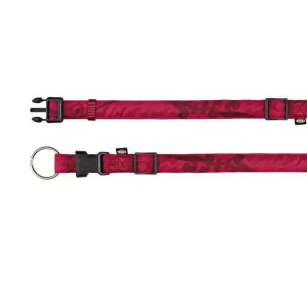 Ошейник King of Dogs Elegance, M–L: 35–55 cm/20 мм, нейлон, бордовый