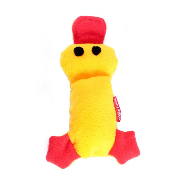 Игрушка для собак из флиса «Утка» с неубиваемой пищалкой