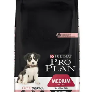 Средние щенки Pro Plan Medium Puppy Sensitive Лосось с рисом 3кг