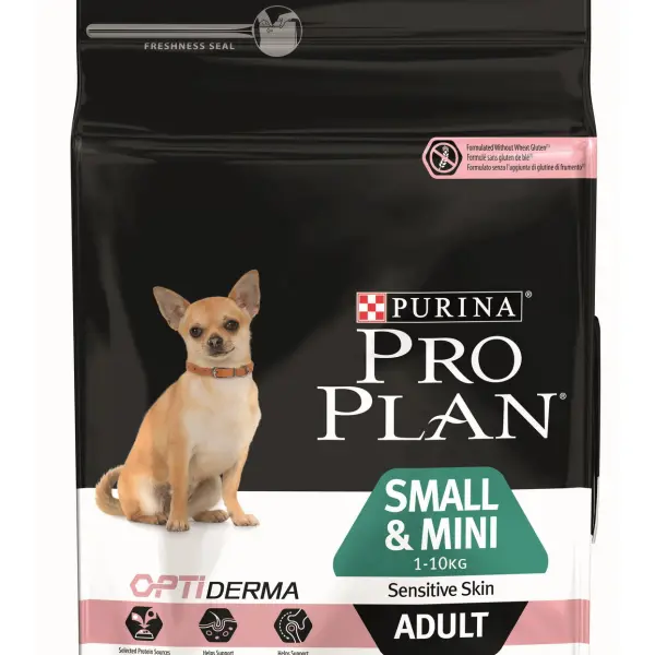 PRO PLAN Small & Mini Sensitive Derma Лосось с рисом 3кг