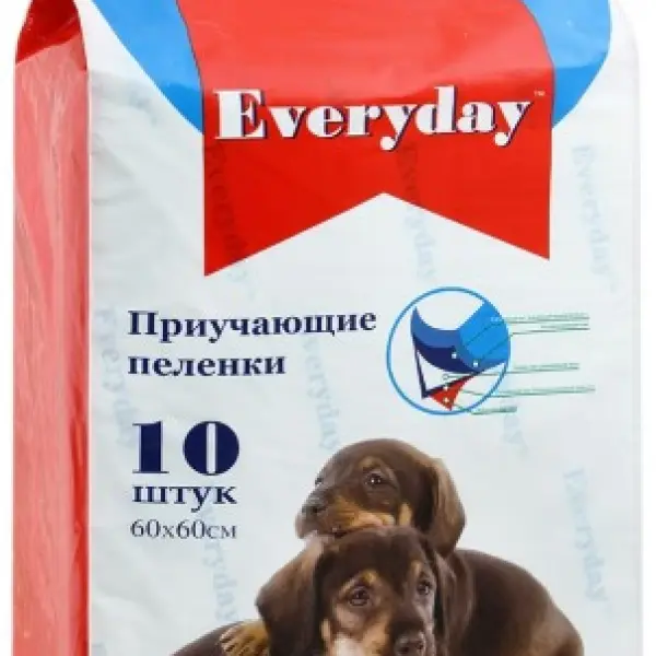 EVERYDAY впитывающие пеленки для животных ГЕЛЕВЫЕ 60х60см 10шт