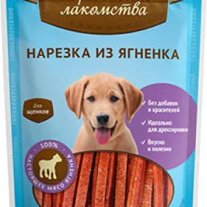 Деревенские лакомства "Нарезка из индейки с рисом для щенков" 85г