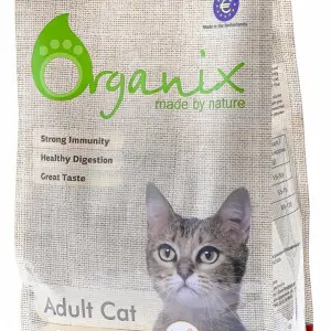 07,5кг ORGANIX Adult Cat Chicken сухой полнорационный натуральный корм для взрослых кошек КУРИЦА 32/18