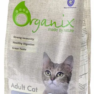 01,5кг ORGANIX Adult Cat Lamb сухой полнорационный гипоаллергенный корм для взрослых кошек ЯГНЕНОК 32/18