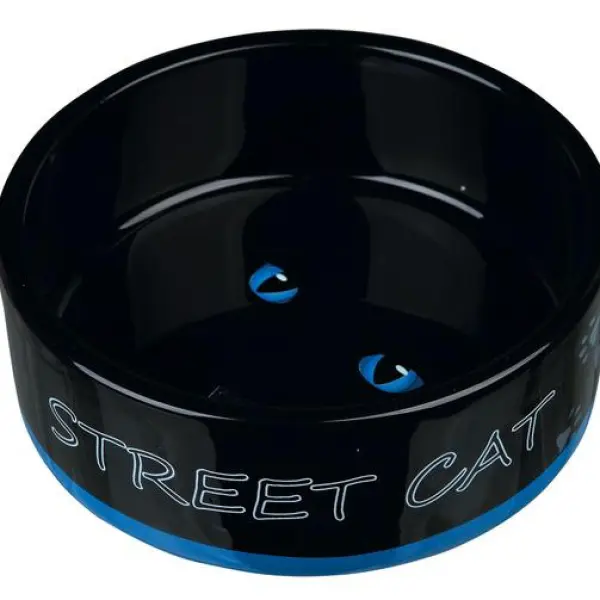 Миска керамическая Street Cat, 0.3 л/ф 12 см (в ассортименте)