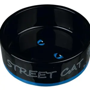 Миска керамическая Street Cat, 0.3 л/ф 12 см (в ассортименте)