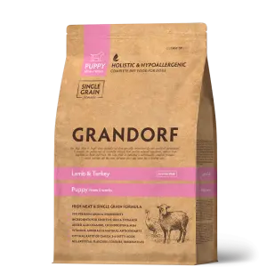 Grandorf Ягненок с индейкой для щенков всех пород 10 кг
