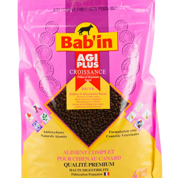 Bab'in Agi Plus  croissance PMR 29/14, утка и лосось 4кг