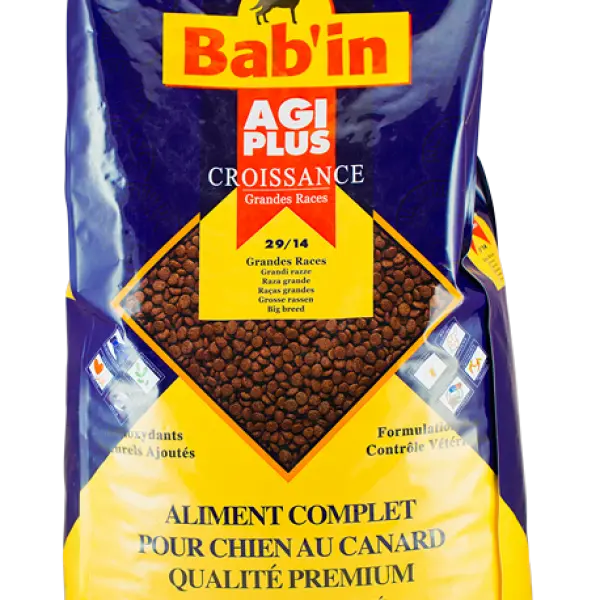 Bab'in Agi Plus  croissance  GR 29/14, утка и лосось 15кг