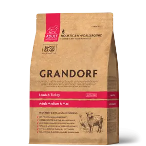 Grandorf  Ягнёнок с индейкой для средних и крупных пород 3 кг