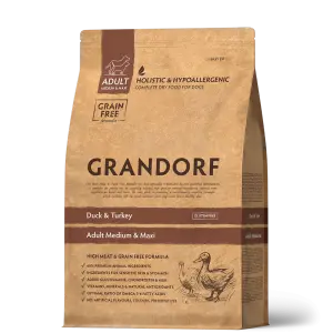 Grandorf Утка с индейкой для средних и крупных пород 3 кг