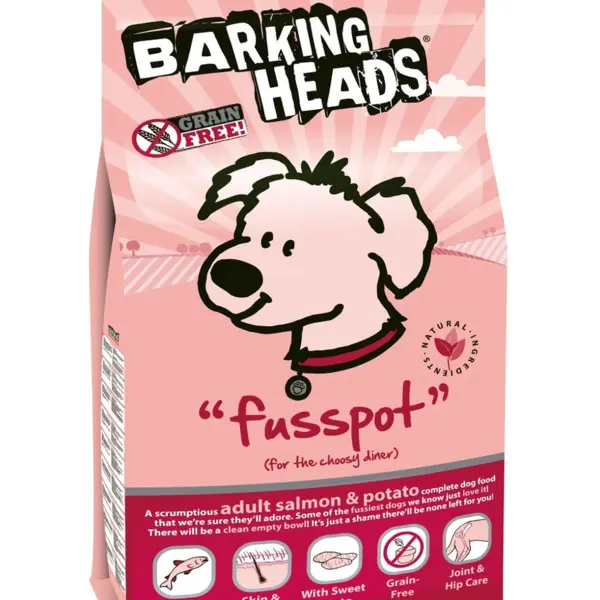 Корм Barking Heads беззерновой для собак с лососем и картофелем "Суета вокруг миски" 12кг