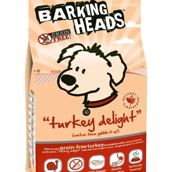 Корм Barking Heads беззерновой корм для собак с индейкой и бататом "Бесподобная индейка" 2кг