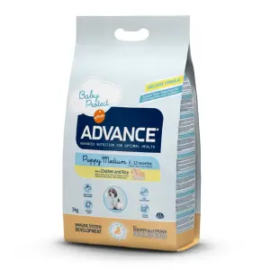 Корм Advance для щенков средних пород с курицей и рисом, Baby Protect Medium (03кг)