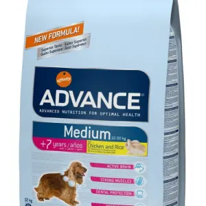 Корм Advance для пожилых собак с курицей и рисом, Medium Senior (03кг)