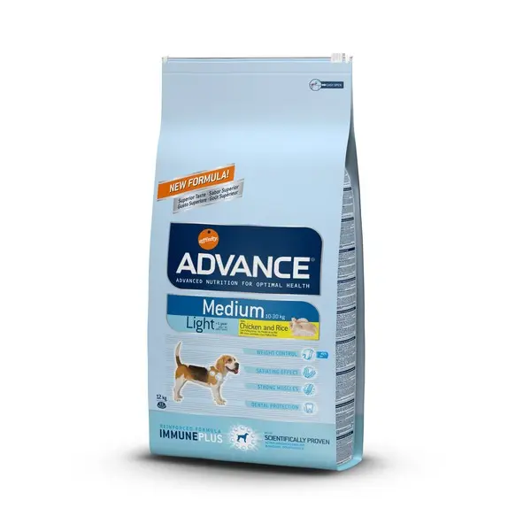 Корм Advance для собак с курицей и рисом, контроль веса, Medium Light (03кг)