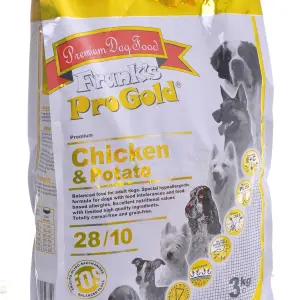 Корм Frank's ProGold беззерновой для собак с курицей и молодым картофелем 28/10, (15кг)