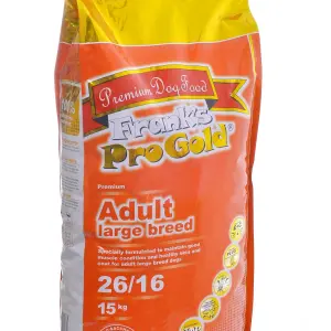 Корм Frank's ProGold для взрослых собак крупных пород с курицей  26/16, (15кг)