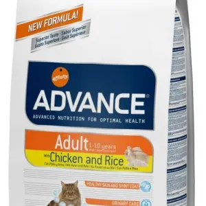 Корм Advance для взрослых кошек: курица и рис, Adult C&R (15кг)