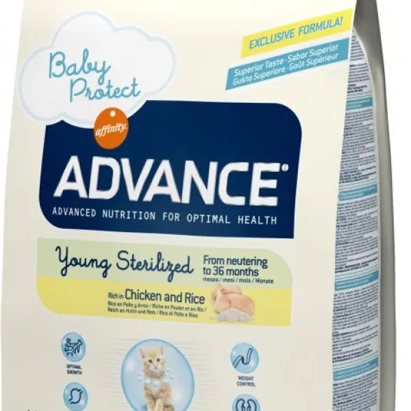 Корм Advance для стерилизованных котят и кошек до 3 лет, Young Sterilized (0,4кг)