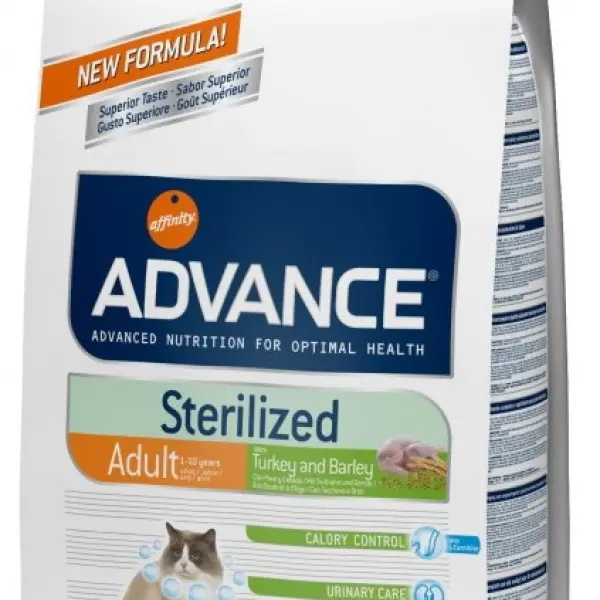Корм Advance для стерилиз. кошек с индейкой, Sterilized Turkey (0,4кг)
