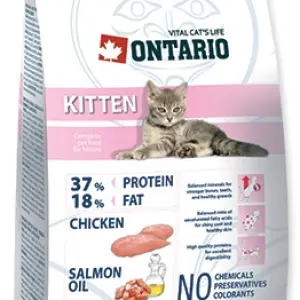 Корм Ontario для котят с курицей, Kitten (0,4кг)