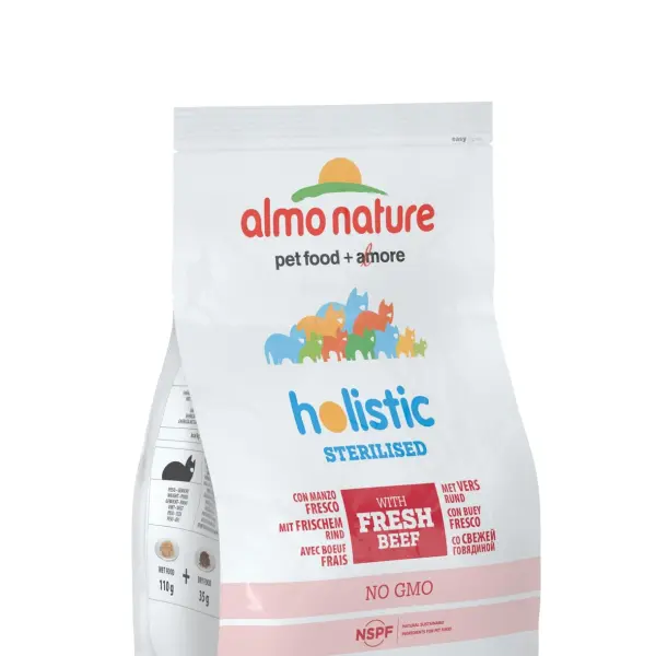 Корм Almo Nature для кастрированных кошек с говядиной и рисом 02кг