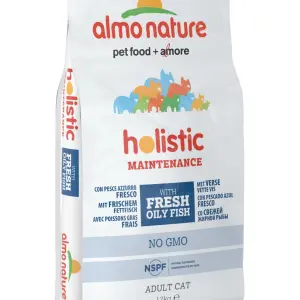 Корм Almo Nature для взрослых кошек с жирной рыбой и коричневым рисом 0,4кг