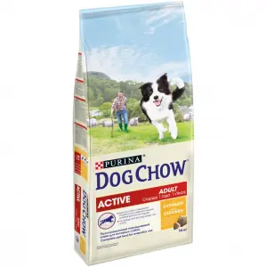 Dog Chow для активных взрослых собак, курица 14кг