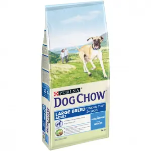 Dog Chow для взрослых собак крупных пород, индейка 14кг
