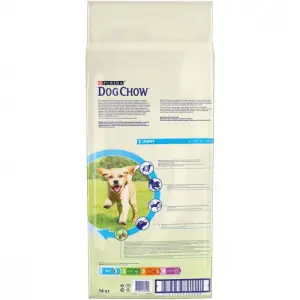 Dog Chow для щенков всех пород, курица 14кг