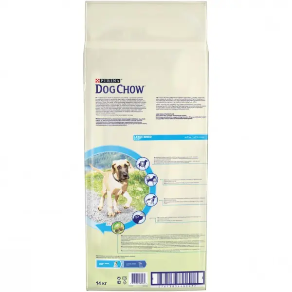 Dog Chow для щенков крупных пород, индейка 14кг