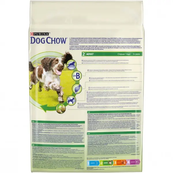 Dog Chow Adult для взрослых собак, курица 02,5кг