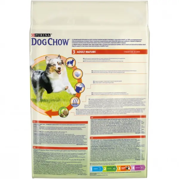 Dog Chow Mature Adult для собак старше 5 лет, ягнёнок 02,5кг