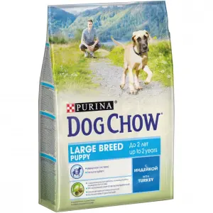 Dog Chow для щенков крупных пород, индейка 02,5кг
