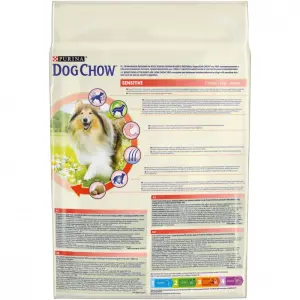 Dog Chow Sensitive для взрослых собак с чувствительным пищеварением, лосось 02,5кг