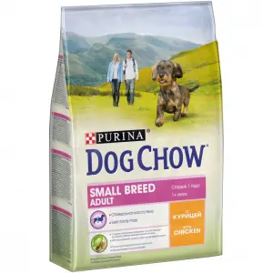 Dog Chow для взрослых собак мелких пород, курица 02,5кг