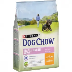 Dog Chow для щенков мелких пород, курица 02,5кг