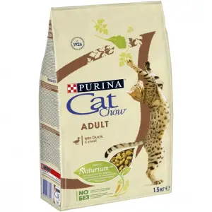 Cat Chow для взрослых кошек , утка 01,5кг
