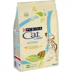 Cat Chow для котят , домашняя птица 01,5кг