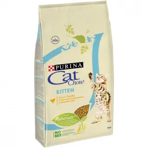 Cat Chow для котят , домашняя птица 15кг