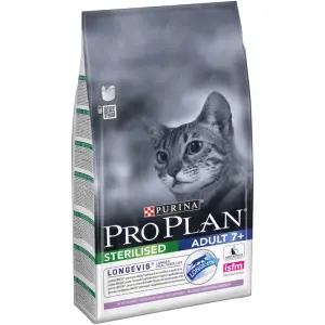 Pro Plan для стерилизованных кошек и кастрированных котов старше 7 лет, индейка 01,5кг