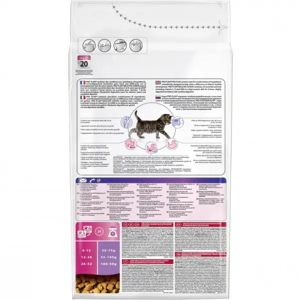 Pro Plan Delicate Junior для котят с чувствительным пищеварением, индейка 01,5кг