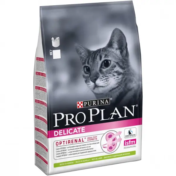 Pro Plan Delicate для кошек с чувствительным пищеварением, ягненок 3кг