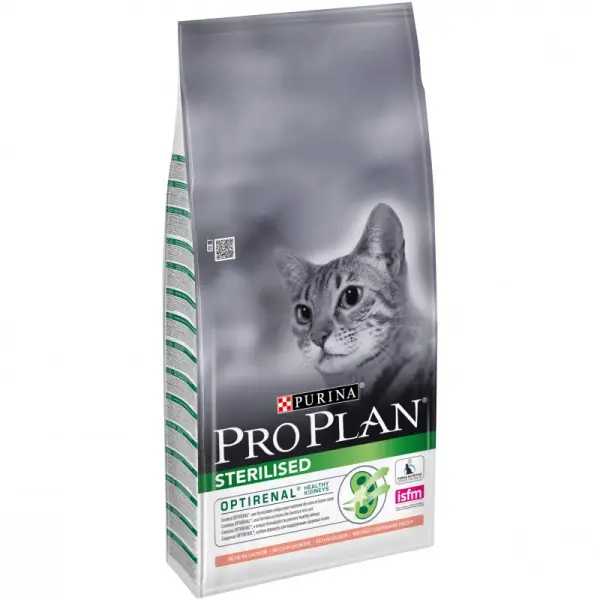 Pro Plan для стерилизованных кошек и кастрированных котов, лосось 10кг