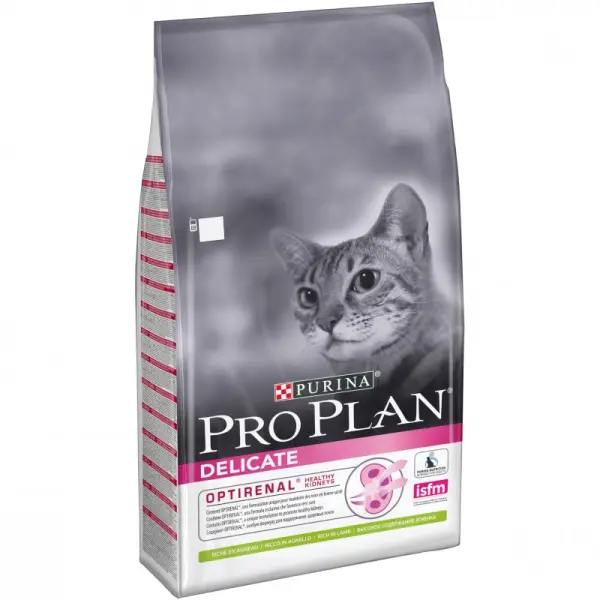 Pro Plan Delicate для кошек с чувствительным пищеварением, ягненок 10кг
