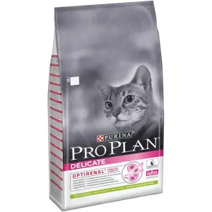 Pro Plan Delicate для кошек с чувствительным пищеварением, ягненок 10кг
