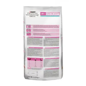 Pro Plan Veterinary Diets UR Urinary для кошек с болезнями нижних отделов мочевыводящих путей, океаническая рыба 01,5кг