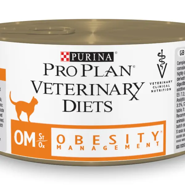 Консервы Pro Plan Veterinary Diets OM для взрослых кошек при ожирении, 195 г
